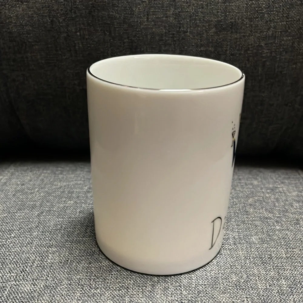 Pottery Barn Santa’s Reindeer Silver Rim Mug